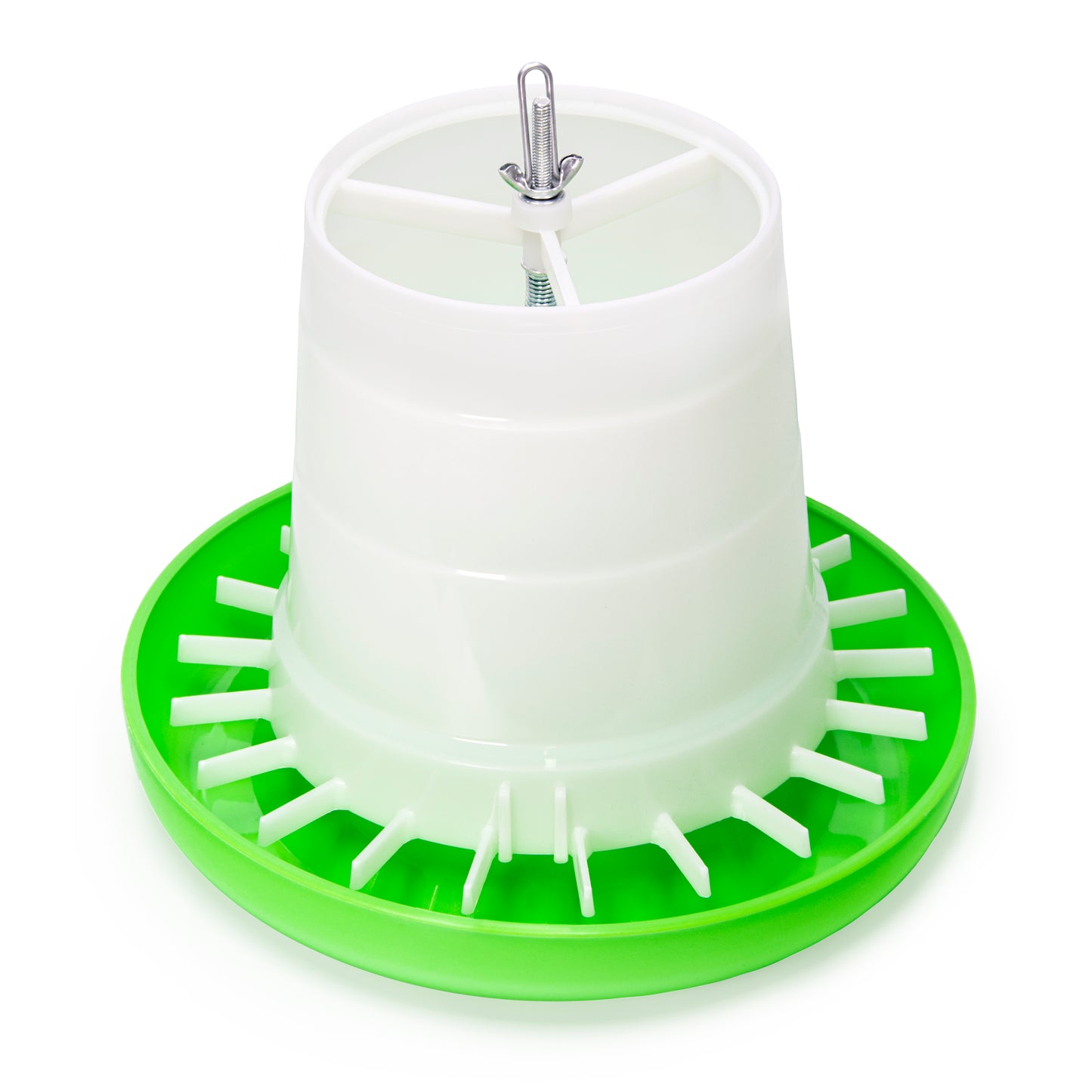 Suspension Poultry Feeder – Adjustable, Mess-Reducing Design